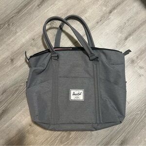 Gray Herschel tote/duffel bag